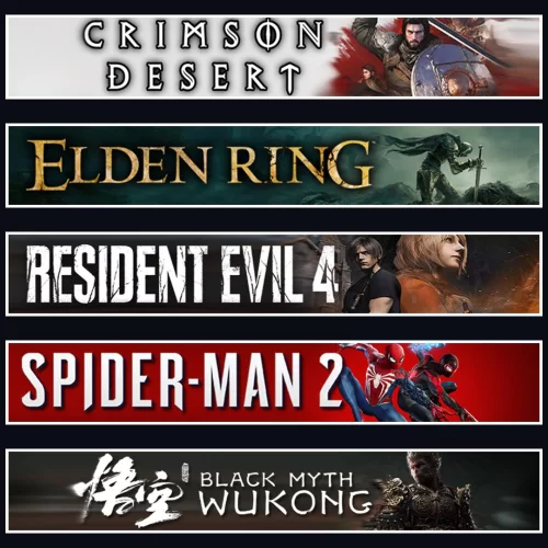  Crimson +Elden +Evil 4 +Spider 2 +Wukong